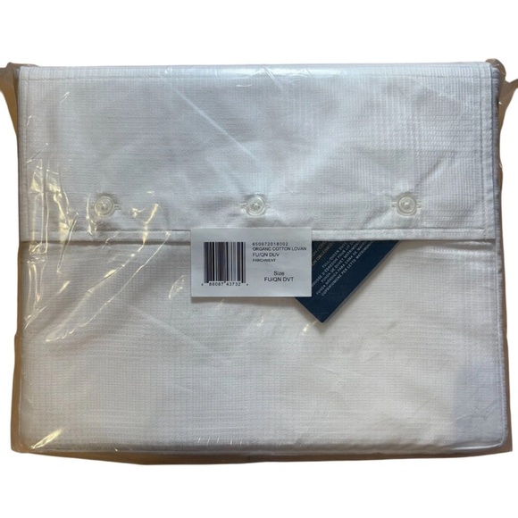 Ralph Lauren Lovan Jacquard Duvet Cover Full/Queen Parchment Organic Cotton
NEW - Picture 3 of 6